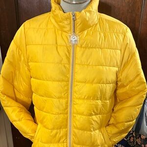 Yellow  woman Puffer Jacket